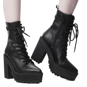 Killstar Salem City boots size 7